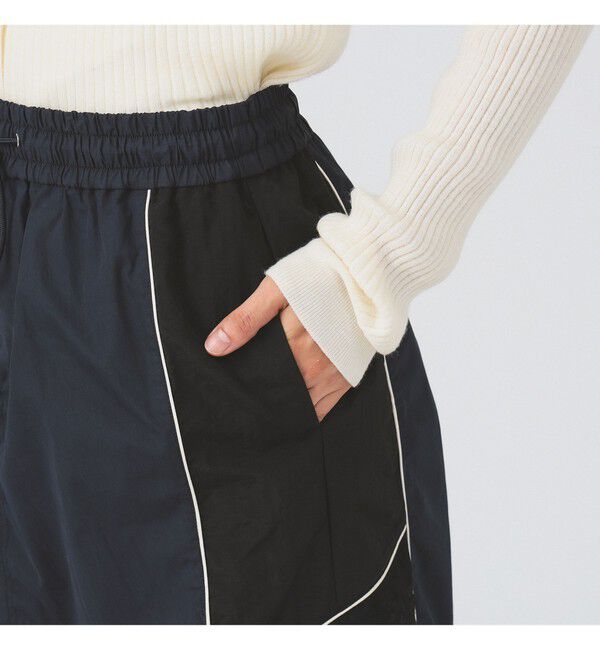 Ray BEAMS 「レース キリカエ トラック スカート」|スカート|