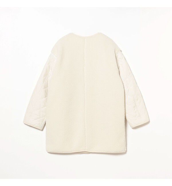 Ray BEAMS 「ボア キルト リバーシブル コート」|ダッフルコート|