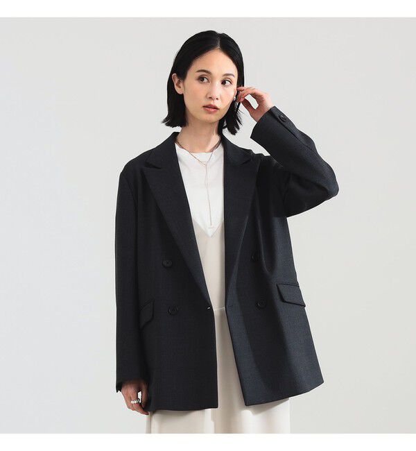 Demi-Luxe BEAMS 「ダブルクロス ロング ジャケット」|ダッフルコート|
