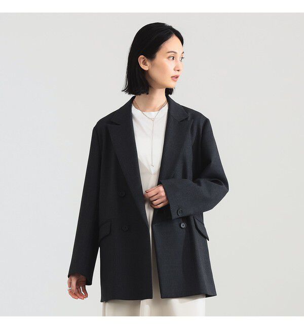 Demi-Luxe BEAMS 「ダブルクロス ロング ジャケット」|ダッフルコート|