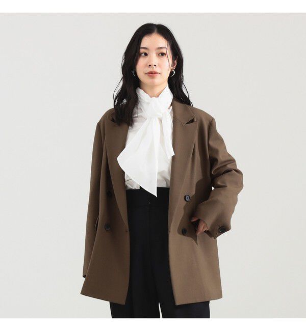 Demi-Luxe BEAMS 「ダブルクロス ロング ジャケット」|ダッフルコート|