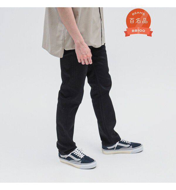 BEAMS「ベーシック ストレッチ デニムパンツ」|デニム|BLACK
