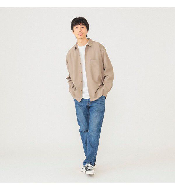 BEAMS「ベーシック ストレッチ デニムパンツ」|デニム|