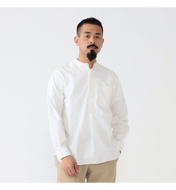 BEAMS PLUS「BEAMS PLUS / Band Collar Pullover 120/3 Broad」|シャツ・ブラウス|