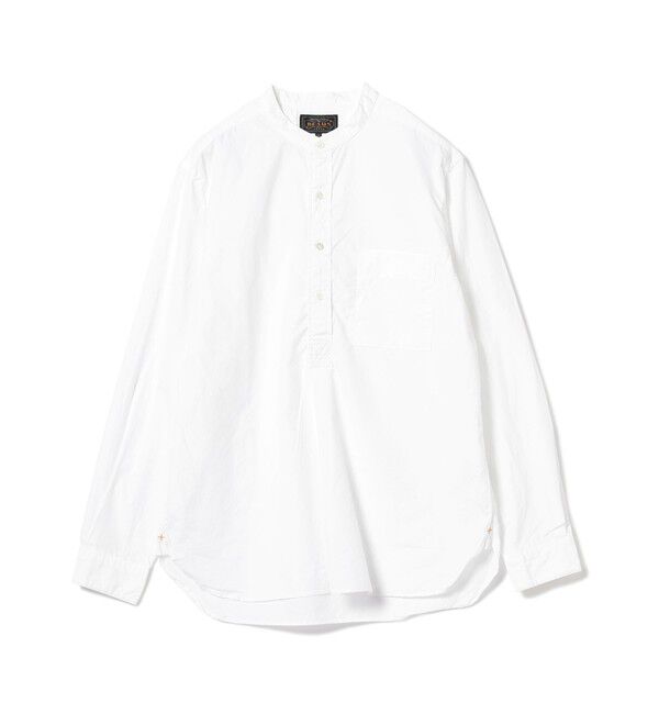 BEAMS PLUS「BEAMS PLUS / Band Collar Pullover 120/3 Broad」|シャツ・ブラウス|