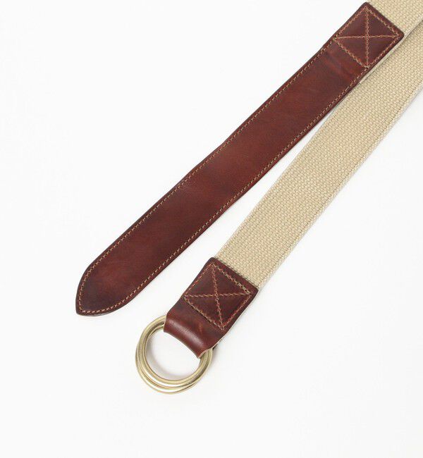 BEAMS PLUS「ARTS & CRAFTS / 別注 AGING W RING COMBI BELT」|ベルト|