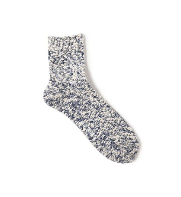 BEAMS「ライト スラブ ソックス」|ソックス|NAVY