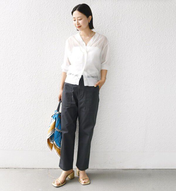 SHIPS for women「【WEB限定】ストレッチ ベーシック ベイカー パンツ」|その他|