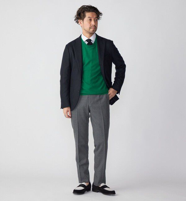 SHIPS「SHIPS: <手洗い可能＞ライトサキソニー ノープリーツ スラックス」|その他|