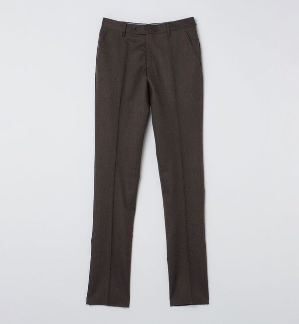 SHIPS「SHIPS: <手洗い可能＞ライトサキソニー ノープリーツ スラックス」|その他|ブラウン