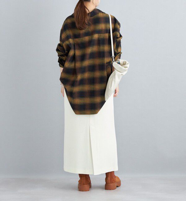 SHIPS for women「〈手洗い可能〉ヘビーミラノリブタイトスカート」|タイト|