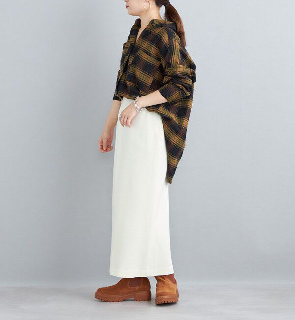 SHIPS for women「〈手洗い可能〉ヘビーミラノリブタイトスカート」|タイト|