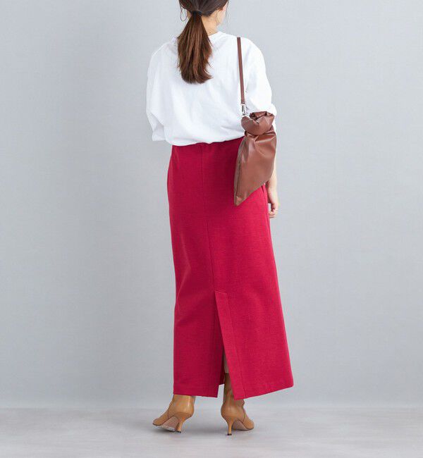 SHIPS for women「〈手洗い可能〉ヘビーミラノリブタイトスカート」|タイト|