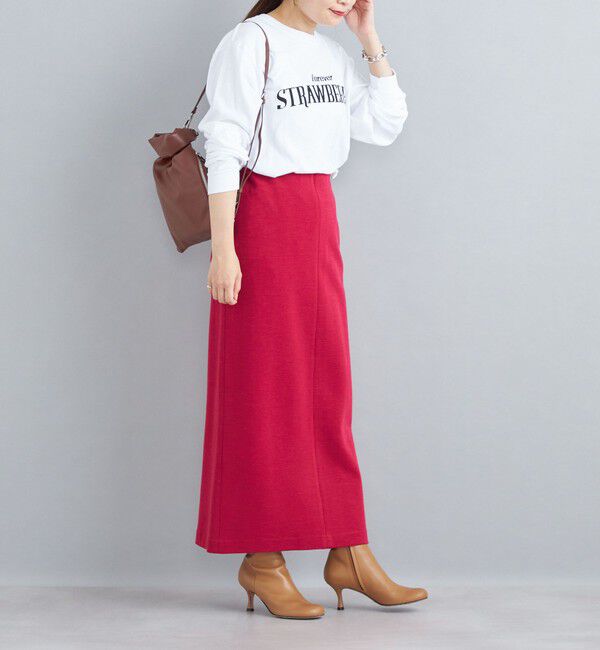 SHIPS for women「〈手洗い可能〉ヘビーミラノリブタイトスカート」|タイト|