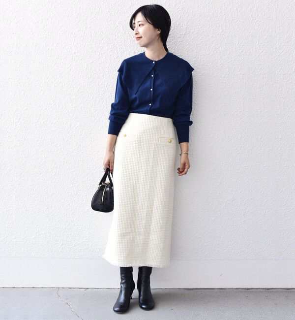 SHIPS for women「*ツイード ポケット デザイン スカート ◇」|スカート|