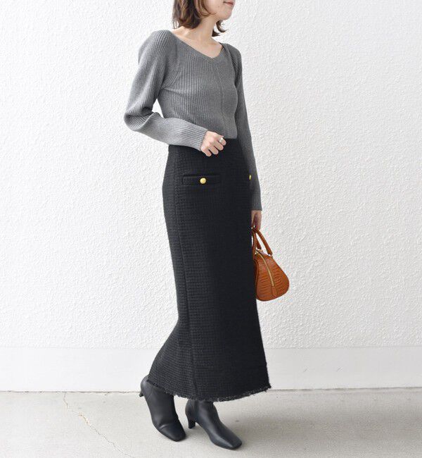 SHIPS for women「*ツイード ポケット デザイン スカート ◇」|スカート|