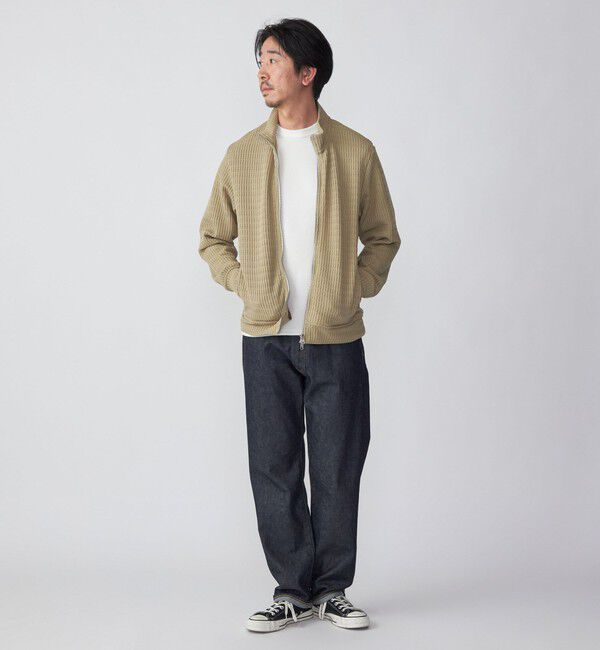 SHIPS「SHIPS: クォーター ゲージ ハイジップ スタンドブルゾン カーディガン」|カーディガン|