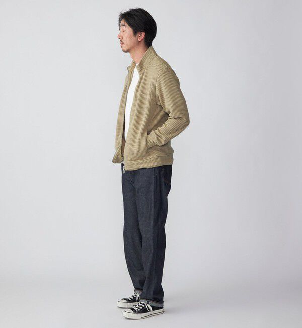 SHIPS「SHIPS: クォーター ゲージ ハイジップ スタンドブルゾン カーディガン」|カーディガン|