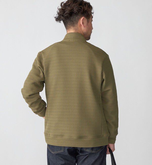 SHIPS「SHIPS: クォーター ゲージ ハイジップ スタンドブルゾン カーディガン」|カーディガン|