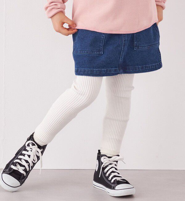 SHIPS any「SHIPS any: リブ レギンス パンツ<KIDS>」|レギンス・スパッツ|オフホワイト