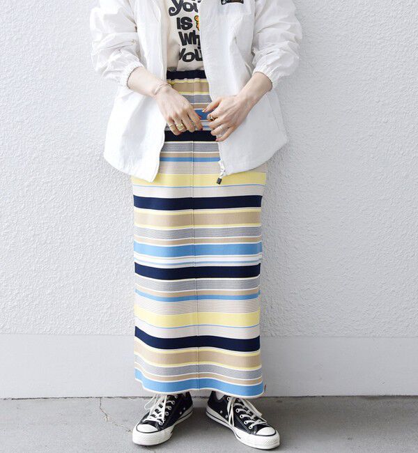 SHIPS any「SHIPS any:〈洗濯機可能〉ポケット Iライン ロング スカート」|スカート|その他