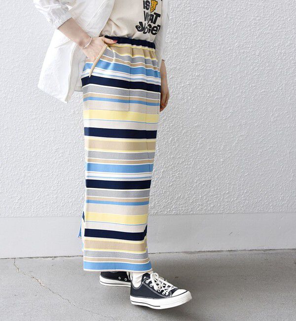 SHIPS any「SHIPS any:〈洗濯機可能〉ポケット Iライン ロング スカート」|スカート|