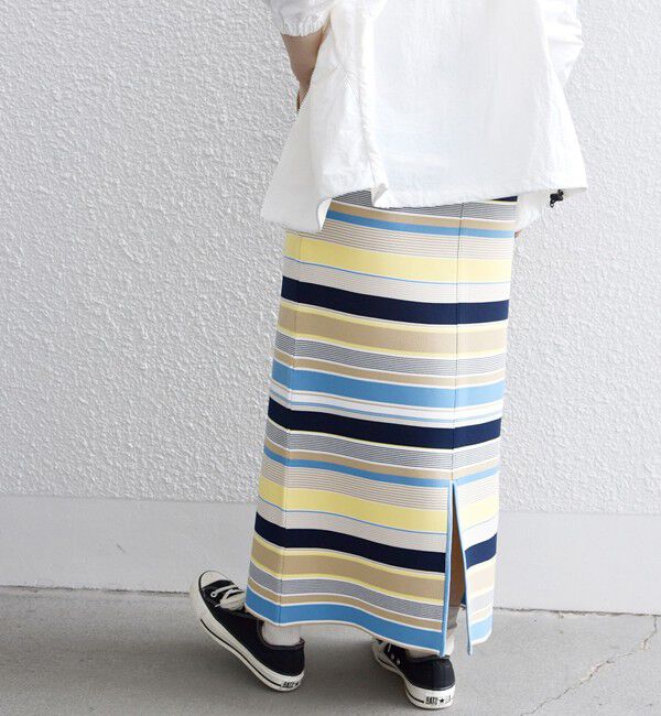 SHIPS any「SHIPS any:〈洗濯機可能〉ポケット Iライン ロング スカート」|スカート|