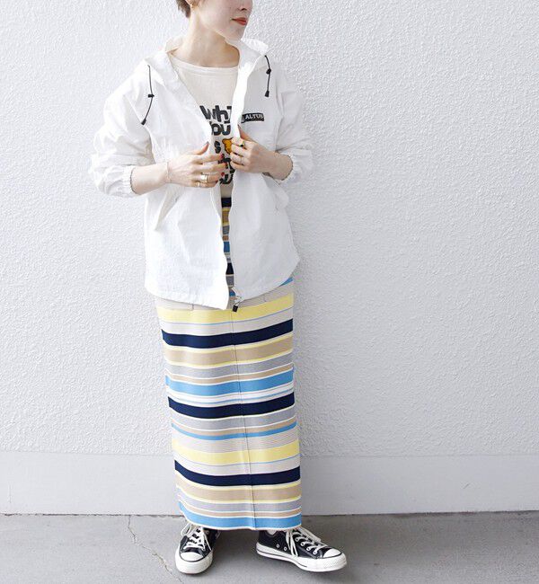 SHIPS any「SHIPS any:〈洗濯機可能〉ポケット Iライン ロング スカート」|スカート|