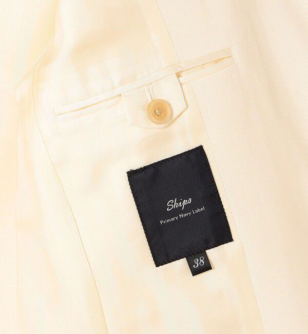 SHIPS for women「SHIPS Primary Navy Label:シングル ジャケット（WHITE）」|テーラードジャケット|