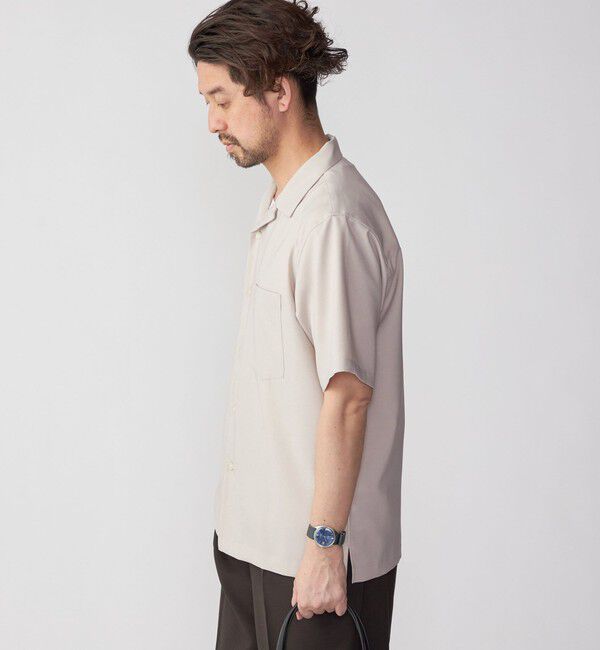 SHIPS「SHIPS: MADE IN JAPAN ドライタッチ オープンカラーシャツ 23SS」|シャツ・ブラウス|