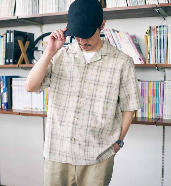 SHIPS「SHIPS: MADE IN JAPAN ドライタッチ オープンカラーシャツ 23SS」|シャツ・ブラウス|
