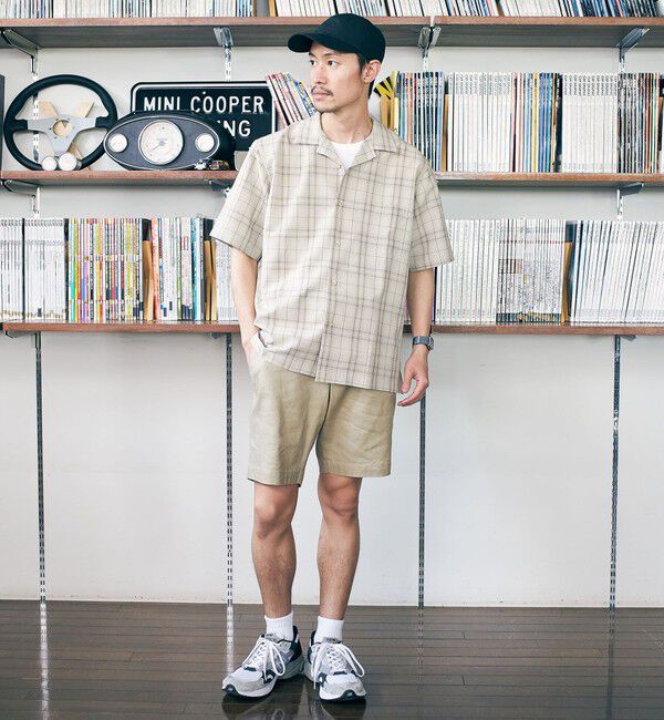 SHIPS「SHIPS: MADE IN JAPAN ドライタッチ オープンカラーシャツ 23SS」|シャツ・ブラウス|