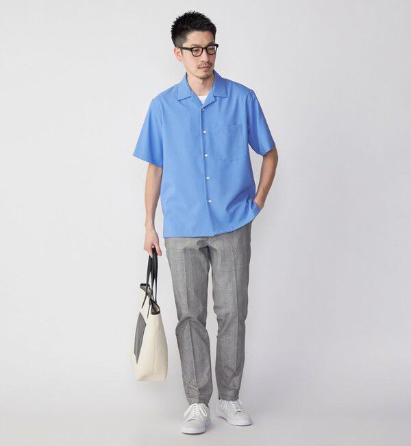 SHIPS「SHIPS: MADE IN JAPAN ドライタッチ オープンカラーシャツ 23SS」|シャツ・ブラウス|