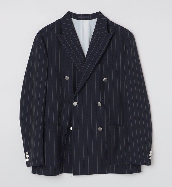 SHIPS「BATEAUX DE SHIPS: ウール/モヘヤ ダブルブレスト ジャケット」|テーラードジャケット|