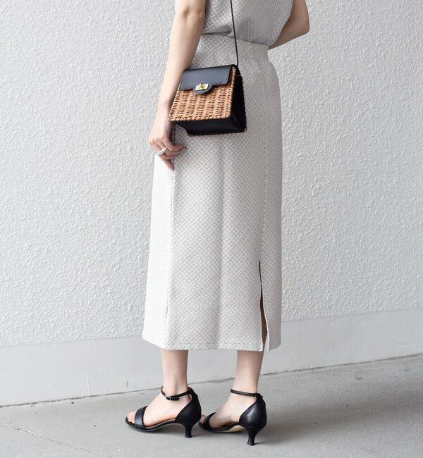 SHIPS for women「* 〈手洗い可能〉ブリスター ジャカード スカート◇」|スカート|