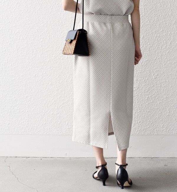 SHIPS for women「* 〈手洗い可能〉ブリスター ジャカード スカート◇」|スカート|