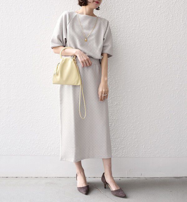 SHIPS for women「* 〈手洗い可能〉ブリスター ジャカード スカート◇」|スカート|