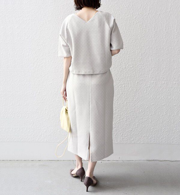 SHIPS for women「* 〈手洗い可能〉ブリスター ジャカード スカート◇」|スカート|