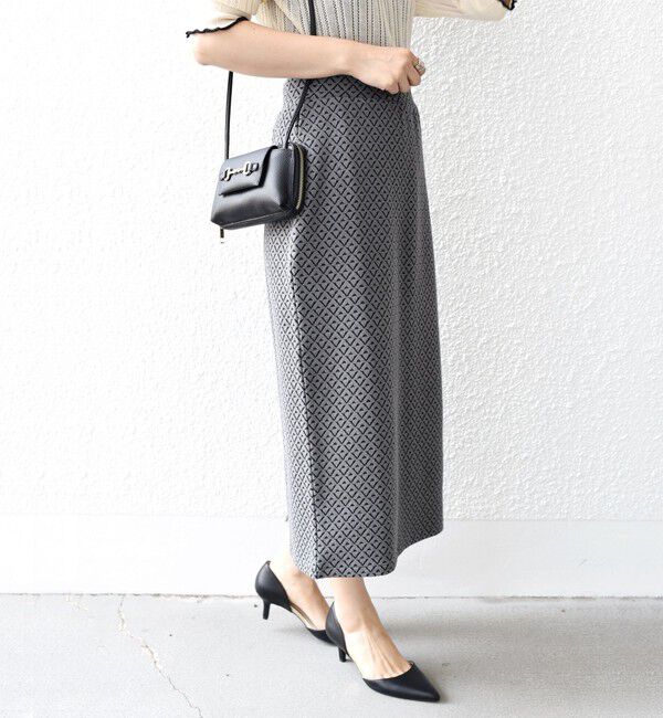 SHIPS for women「* 〈手洗い可能〉ブリスター ジャカード スカート◇」|スカート|