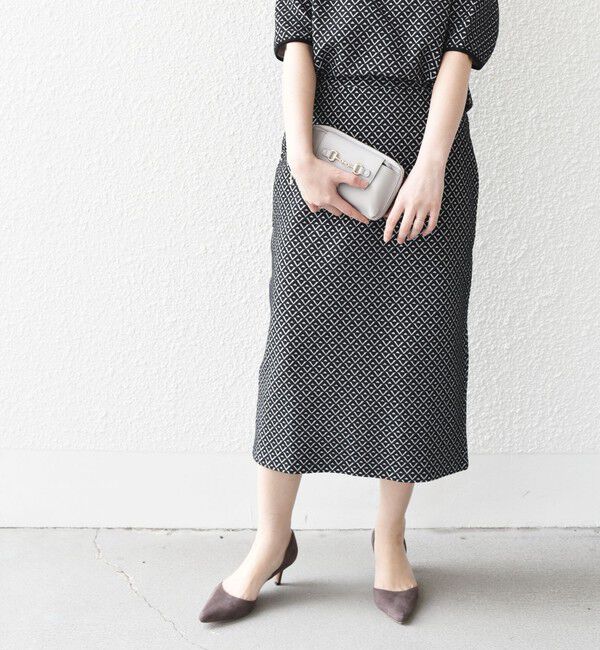 SHIPS for women「* 〈手洗い可能〉ブリスター ジャカード スカート◇」|スカート|