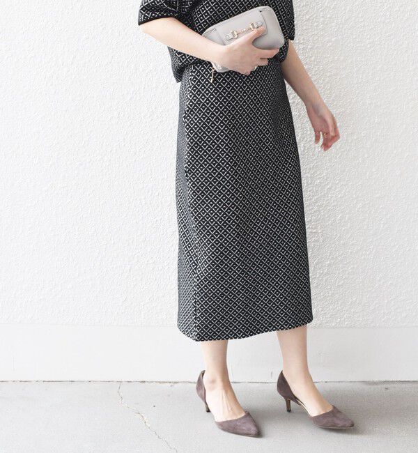 SHIPS for women「* 〈手洗い可能〉ブリスター ジャカード スカート◇」|スカート|