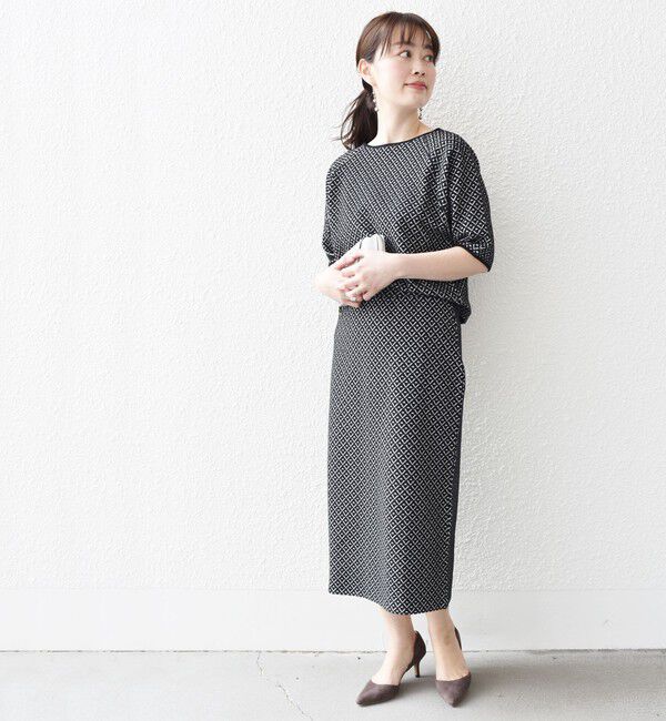 SHIPS for women「* 〈手洗い可能〉ブリスター ジャカード スカート◇」|スカート|