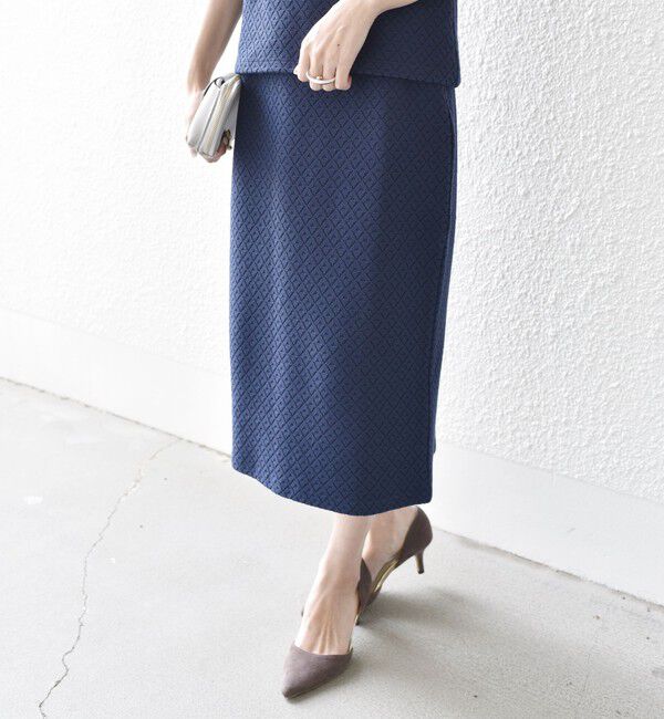 SHIPS for women「* 〈手洗い可能〉ブリスター ジャカード スカート◇」|スカート|