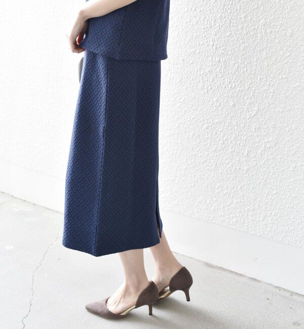 SHIPS for women「* 〈手洗い可能〉ブリスター ジャカード スカート◇」|スカート|