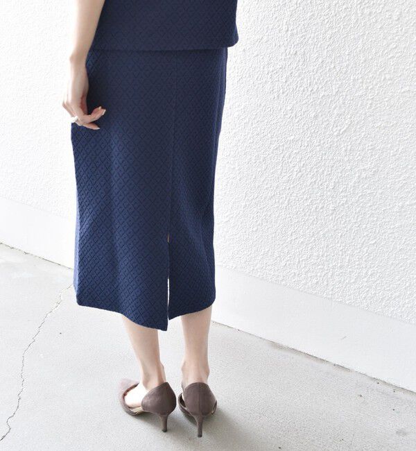 SHIPS for women「* 〈手洗い可能〉ブリスター ジャカード スカート◇」|スカート|