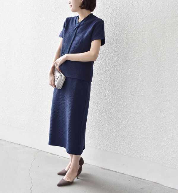 SHIPS for women「* 〈手洗い可能〉ブリスター ジャカード スカート◇」|スカート|