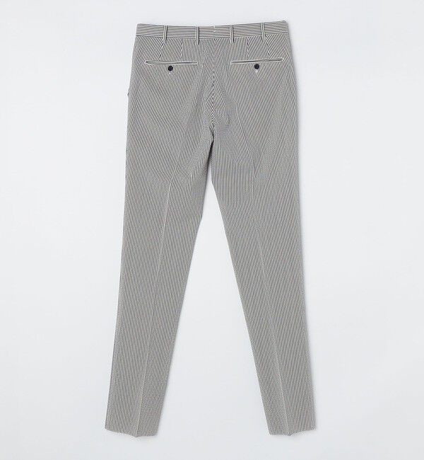 SHIPS「SHIPS: <セットアップ対応> イージー シアサッカー ストレッチ パンツ」|チノ|