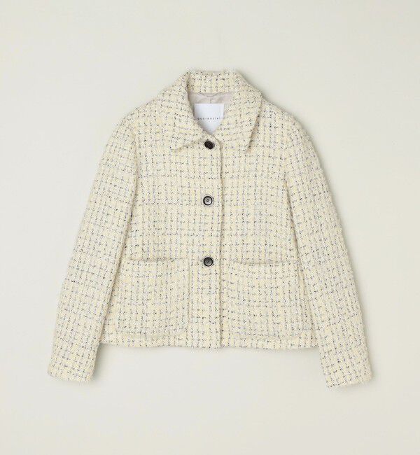 quaranciel「quaranciel: ファンシー ツイード ステンカラー ジャケット」|その他|