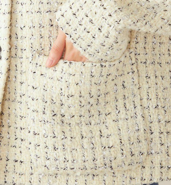 quaranciel「quaranciel: ファンシー ツイード ステンカラー ジャケット」|その他|