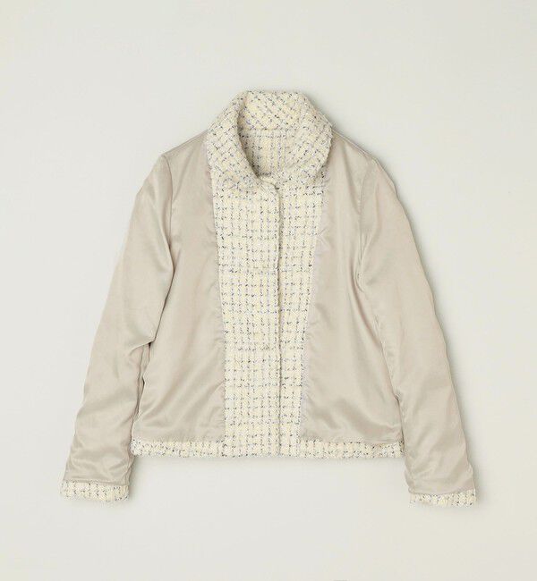 quaranciel「quaranciel: ファンシー ツイード ステンカラー ジャケット」|その他|